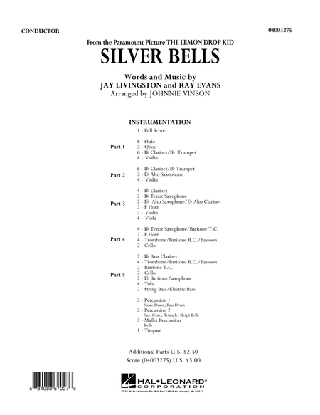 Silver Bells - Full Score