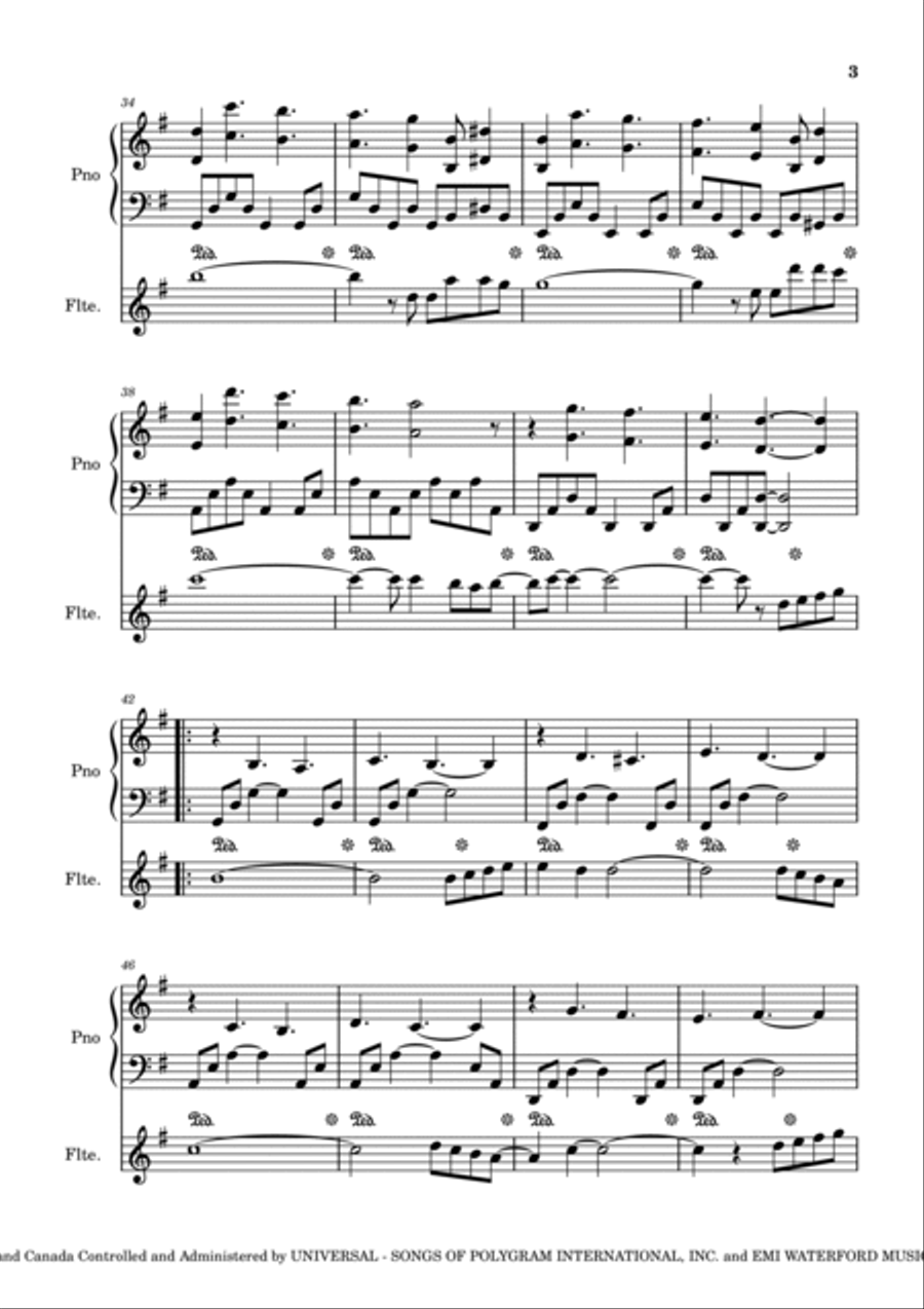 The Winner Takes It All Flute Solo scores gallery preview page 3
