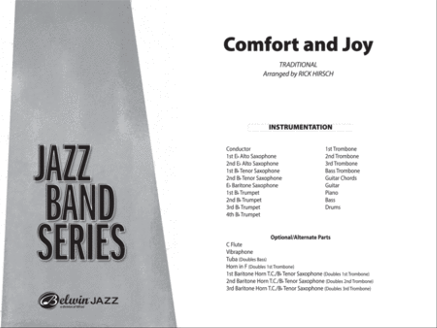 Comfort and Joy: Score Jazz Ensemble scores gallery preview page 1