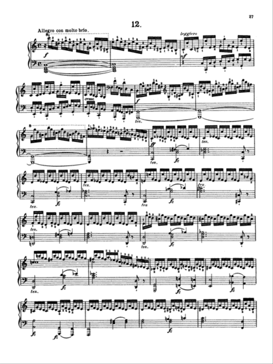 Clementi: Gradus ad Parnassum (Twenty-nine Selected Studies) Piano Method scores gallery preview page 1