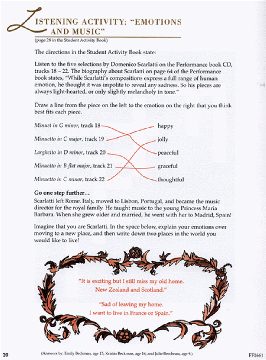 Succeeding with the Masters, Baroque Era, Teacher's Handbook, Volume One Piano Method scores gallery preview page 3