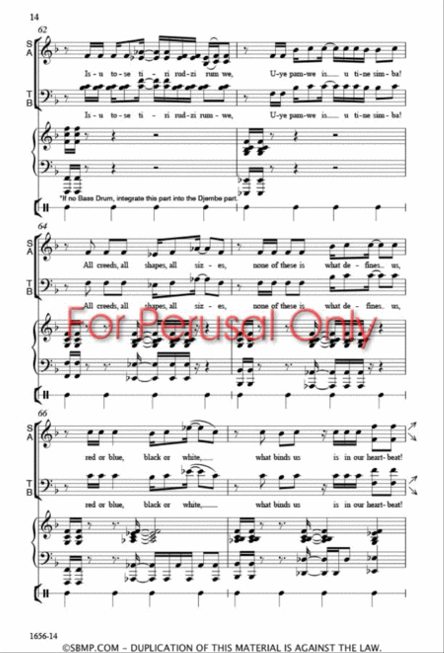Heartbeat 4-Part scores gallery preview page 13
