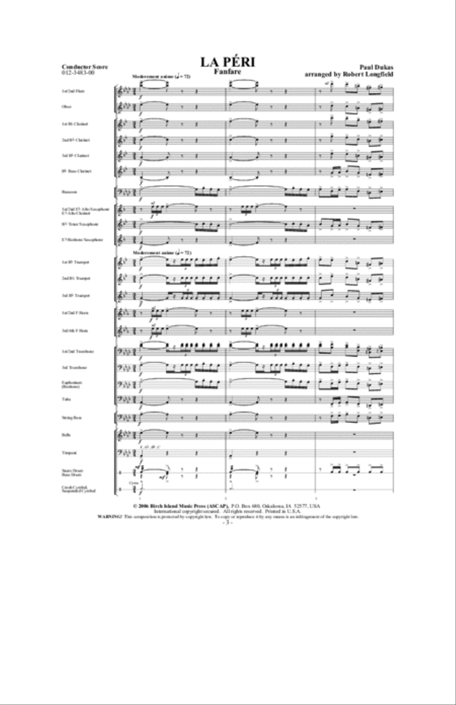 La Peri Concert Band scores gallery preview page 2