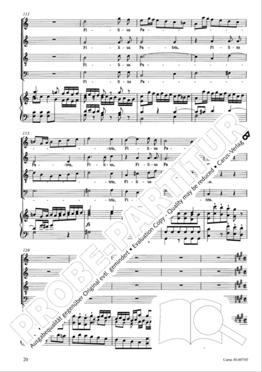 Mass in time of war (Missa in tempore belli) 4-Part scores gallery preview page 27