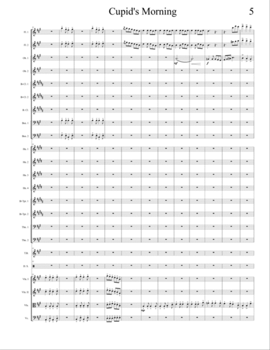 Cupid's Morning Chamber Orchestra scores gallery preview page 5