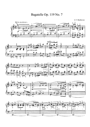 Beethoven Bagatelle Op. 119 No. 7 in C Major