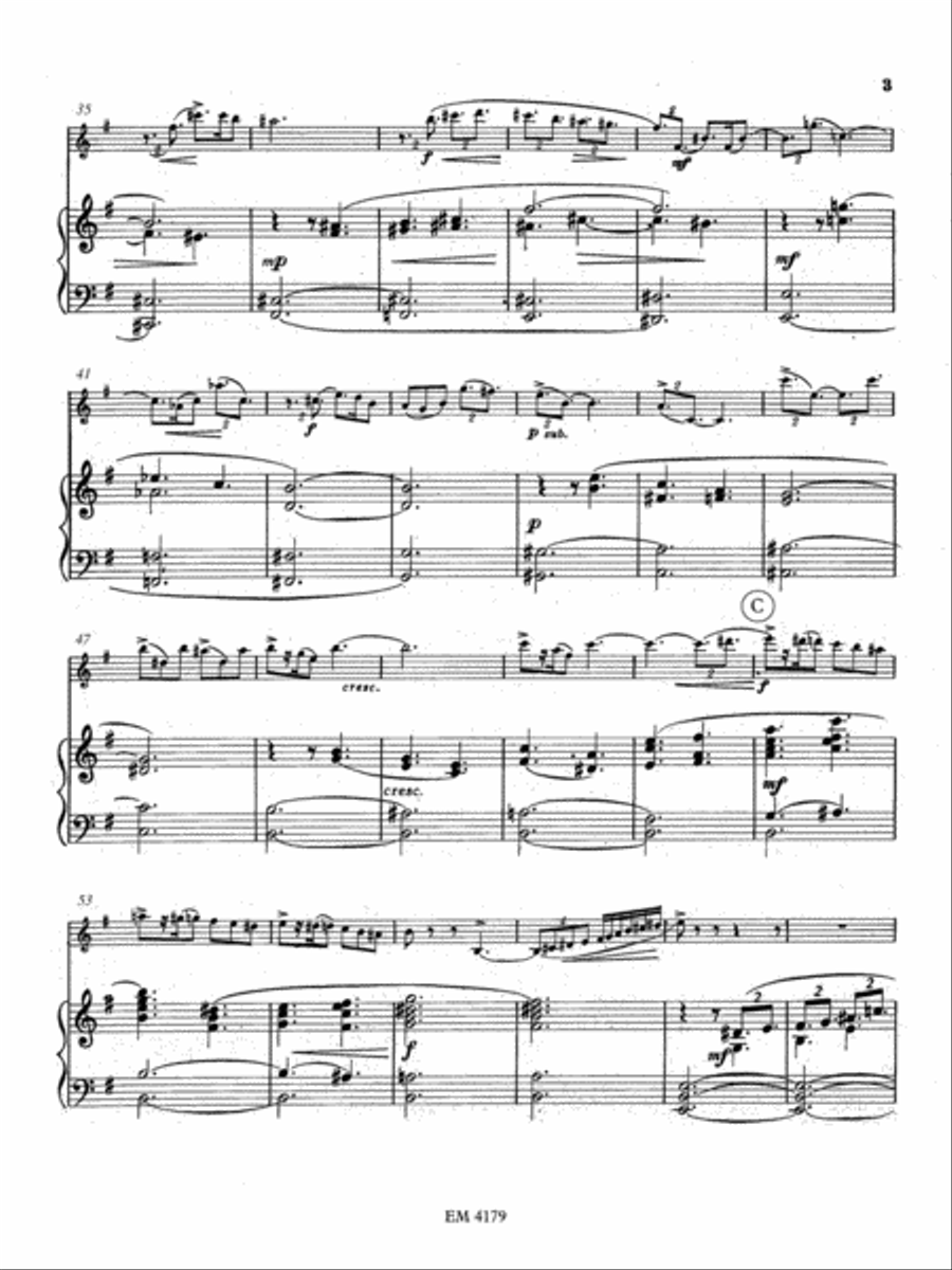 Concertstuk for Oboe and Piano Piano Accompaniment scores gallery preview page 4