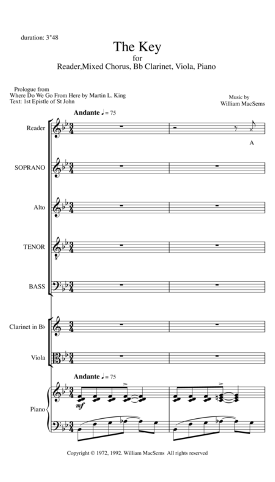 The Key Choir scores gallery preview page 1