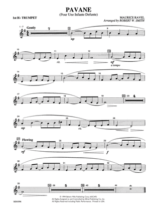 Pavane (Pour Une Infante Defunte): 1st B-flat Trumpet