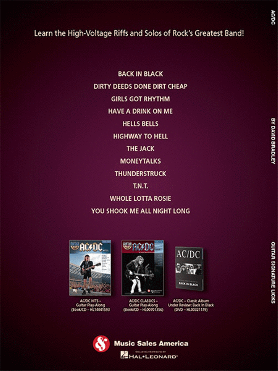 AC/DC – Guitar Signature Licks Electric Guitar scores gallery preview page 6