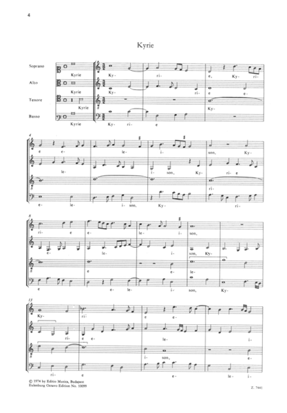 Missa 'Caput' for 6-part mixed choir