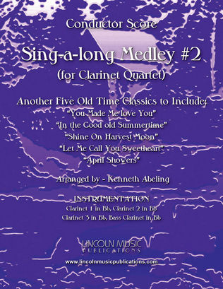 Book cover for Sing-along Medley #2 (for Clarinet Quartet)