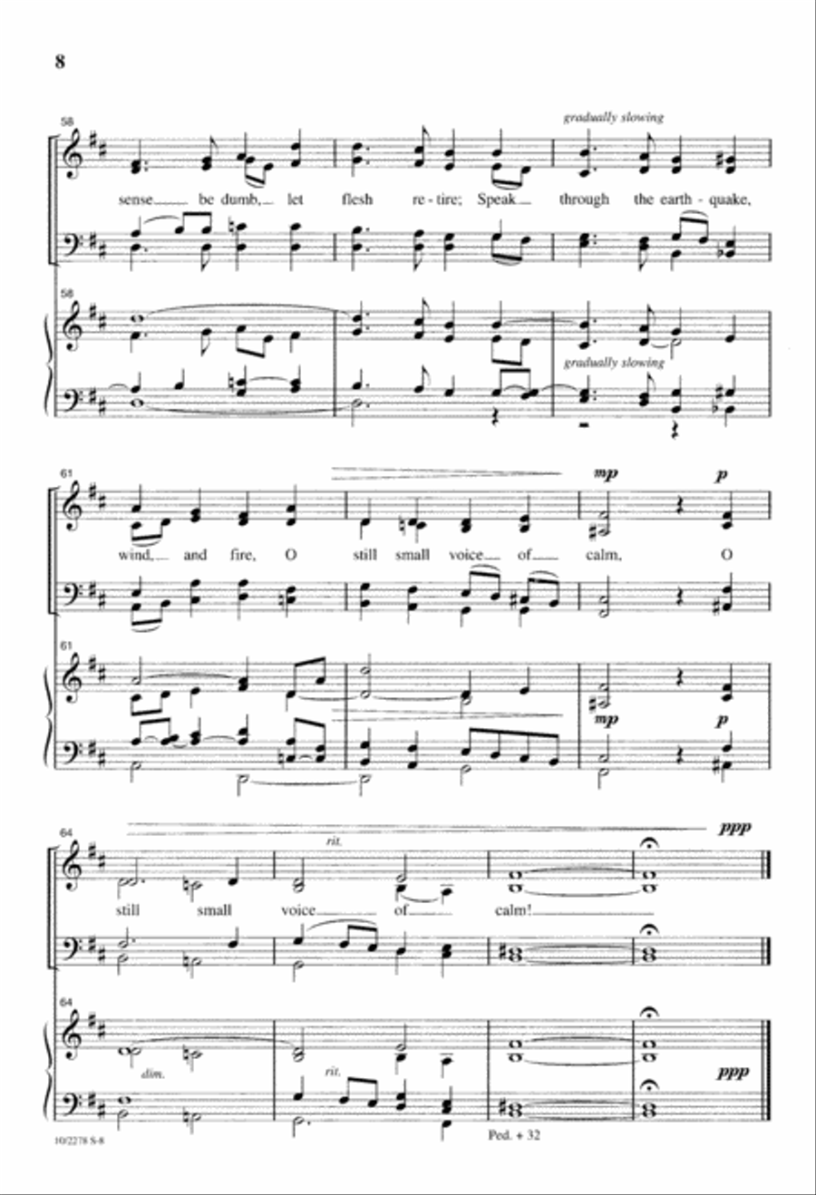 Dear Lord and Father of Mankind 4-Part scores gallery preview page 8