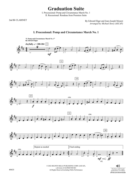 Graduation Suite: 2nd B-flat Clarinet