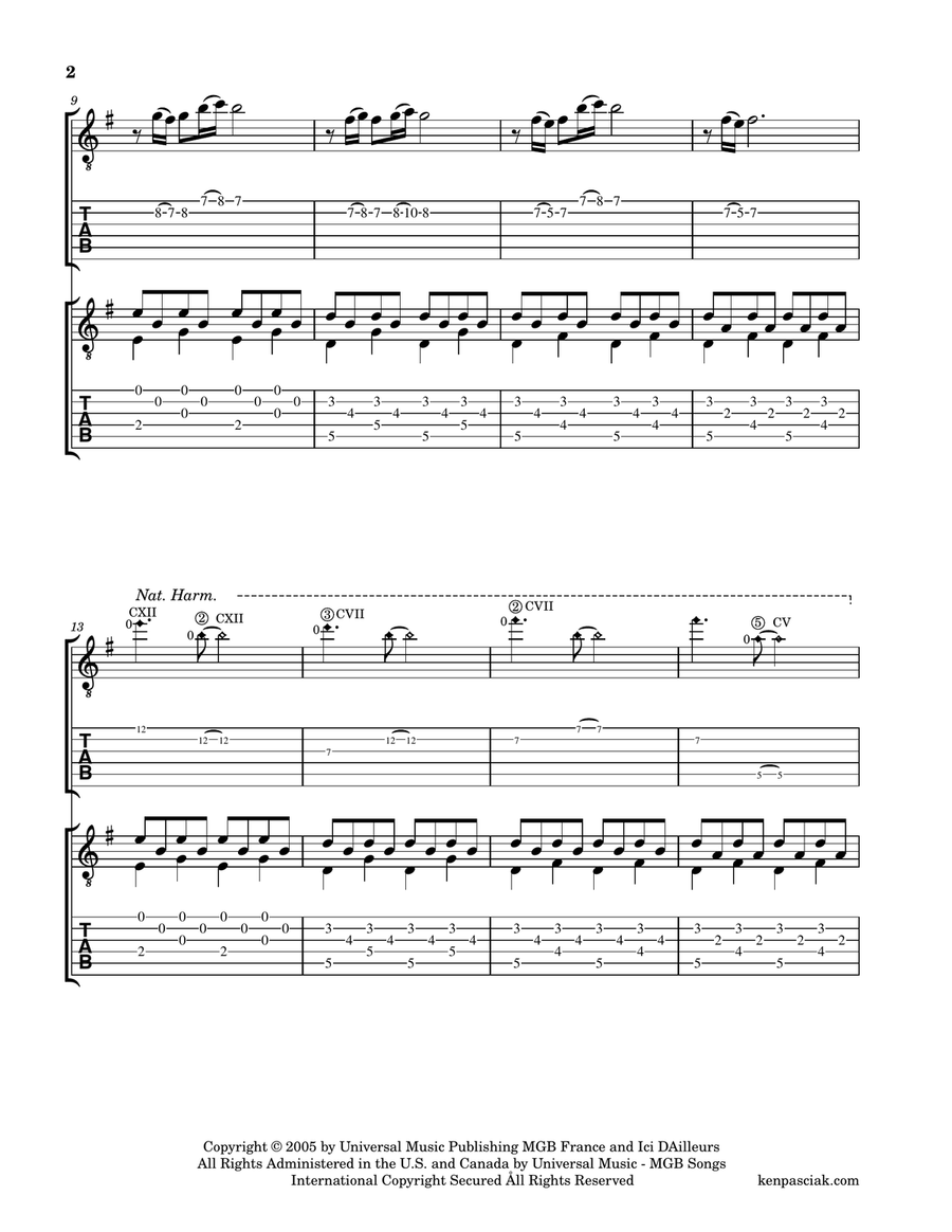 Comptine D'un Autre Été: L'après-midi Acoustic Guitar scores gallery preview page 4