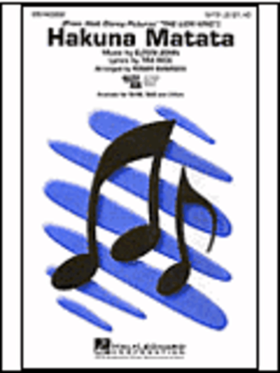 Hakuna Matata Choir scores gallery preview page 1
