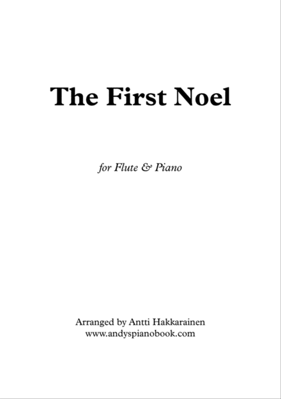 The First Noel - Flute & Piano Flute Solo scores gallery preview page 1