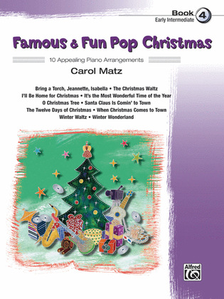 Book cover for Famous & Fun Pop Christmas, Book 4