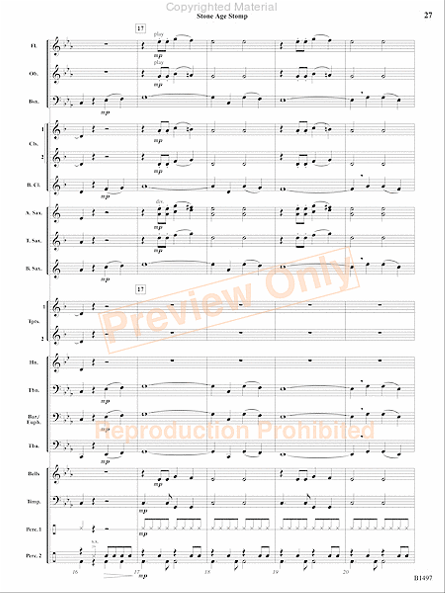 Curtain Up! Concert Band scores gallery preview page 24
