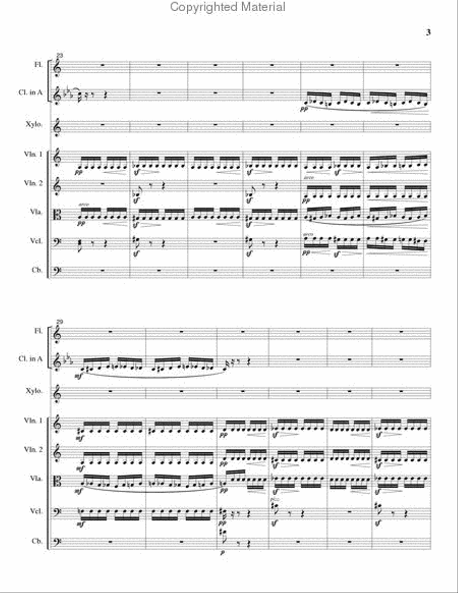 The Flight of the Bumblebee Small Ensemble scores gallery preview page 4