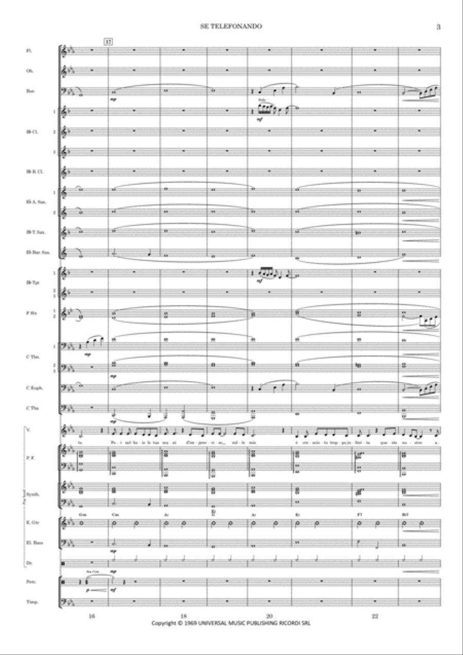 Se Telefonando Concert Band scores gallery preview page 6