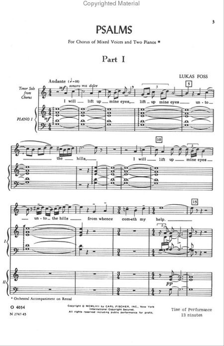 Psalms Psalms 4-Part scores gallery preview page 2