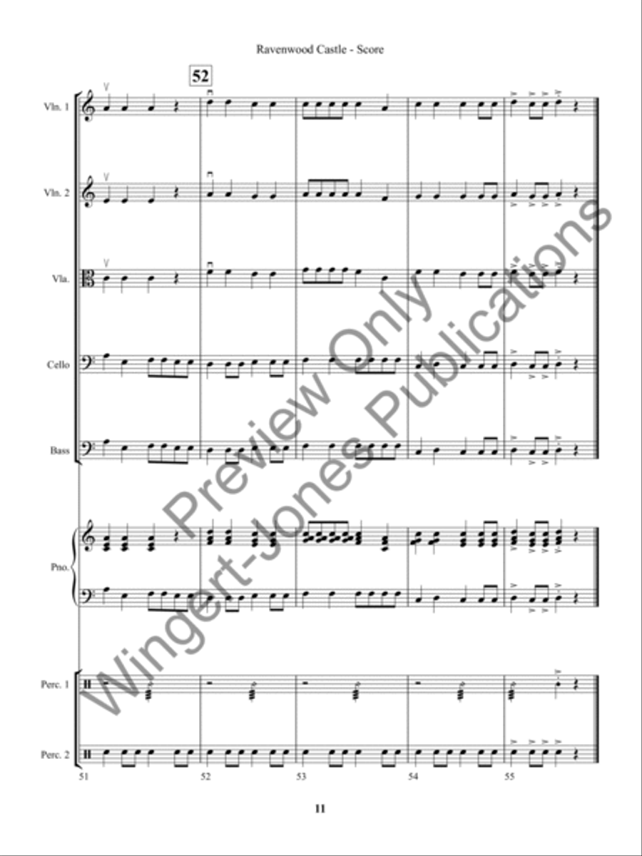 Ravenwood Castle (Score) Ravenwood Castle (Score) String Orchestra scores gallery preview page 14