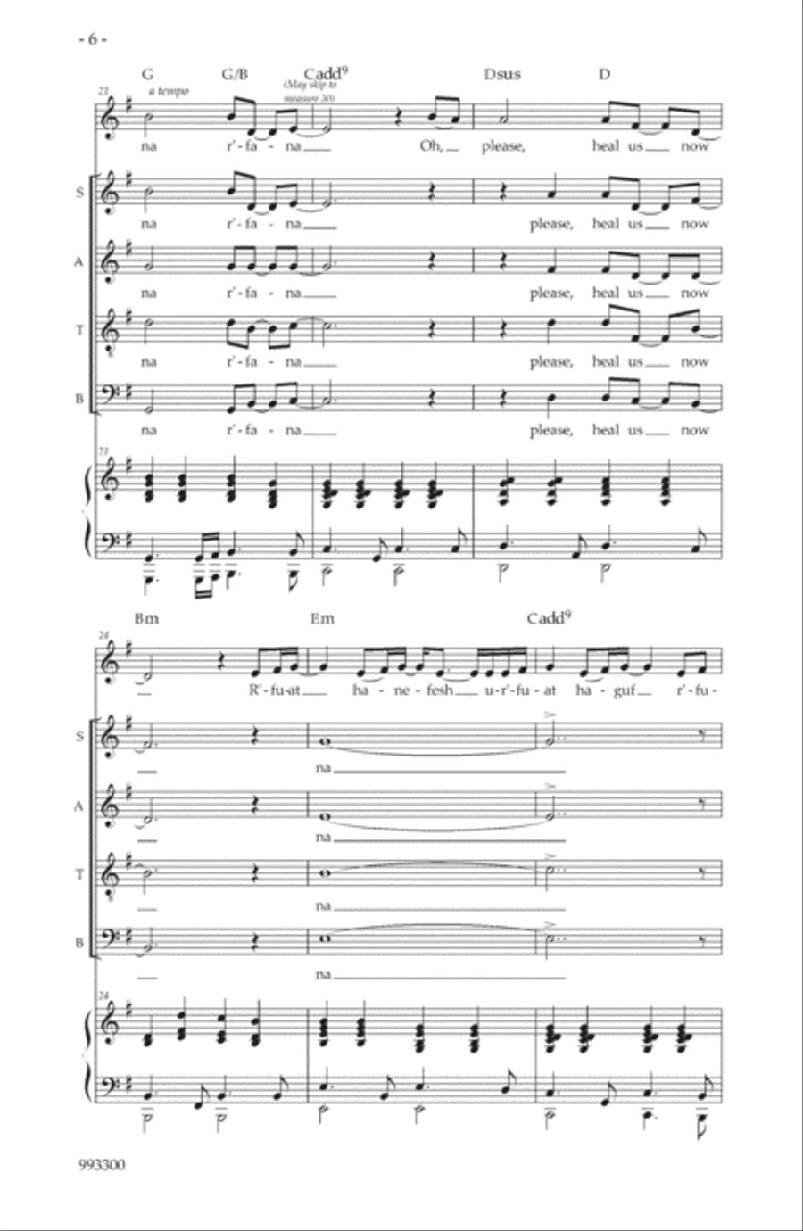 Heal Us Now Heal Us Now 4-Part scores gallery preview page 4