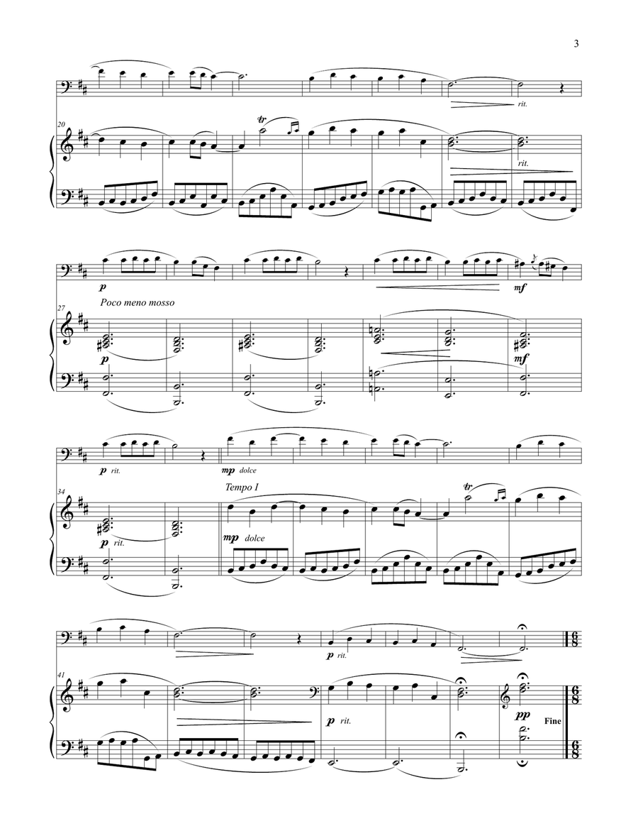 Two Spanish Dances for Euphonium & Piano Euphonium scores gallery preview page 5