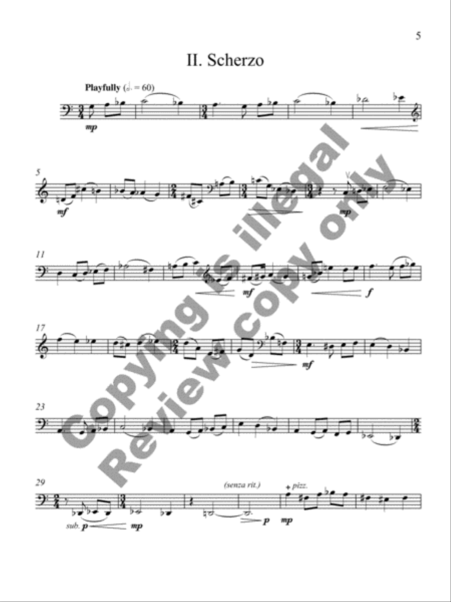 Four Impressions Four Impressions Cello Solo scores gallery preview page 14