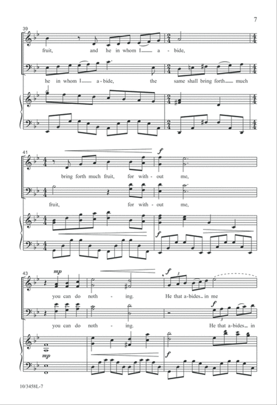 Abide in Me Abide in Me 4-Part scores gallery preview page 7