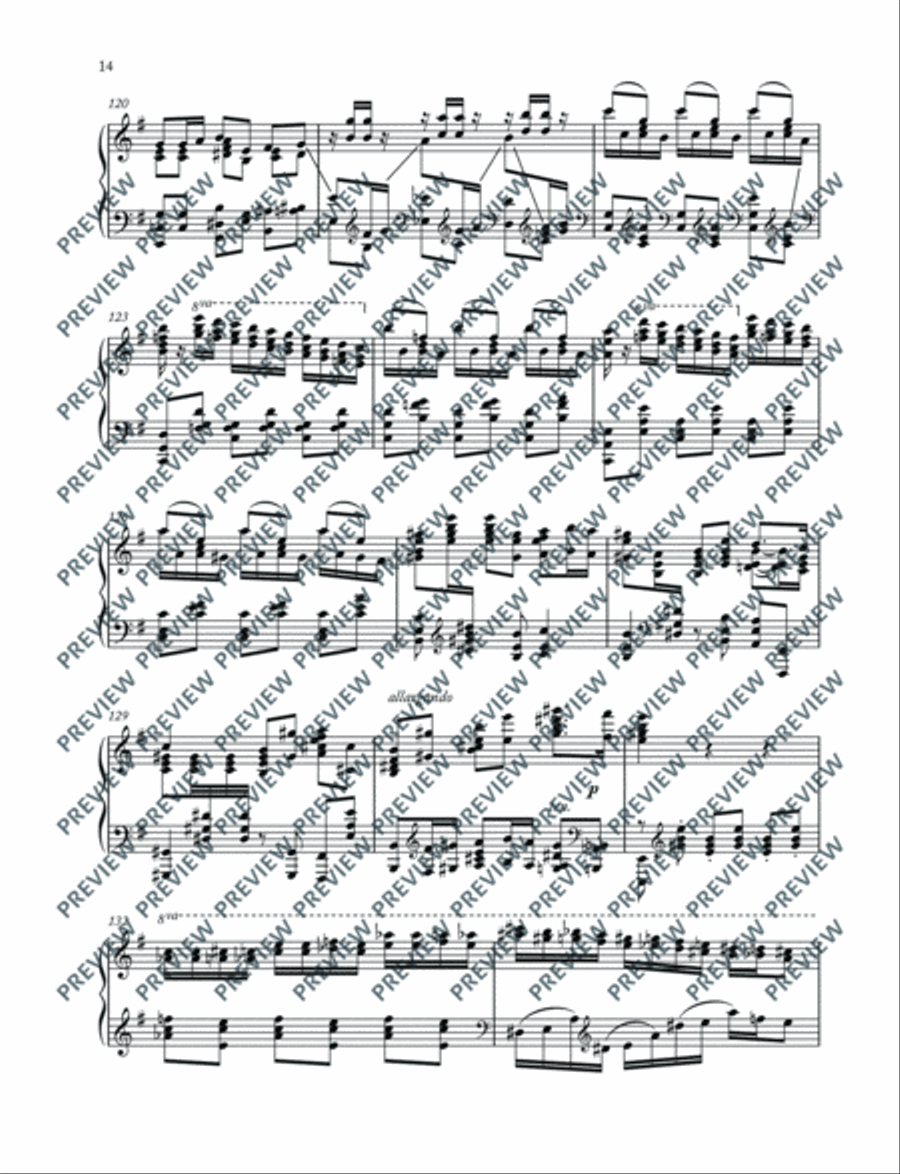 Carmen Paraphrases Carmen Paraphrases Piano Solo scores gallery preview page 15