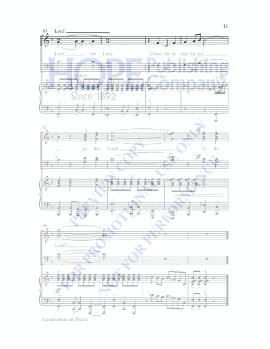 Acclamation and Praise Acclamation and Praise 4-Part scores gallery preview page 10