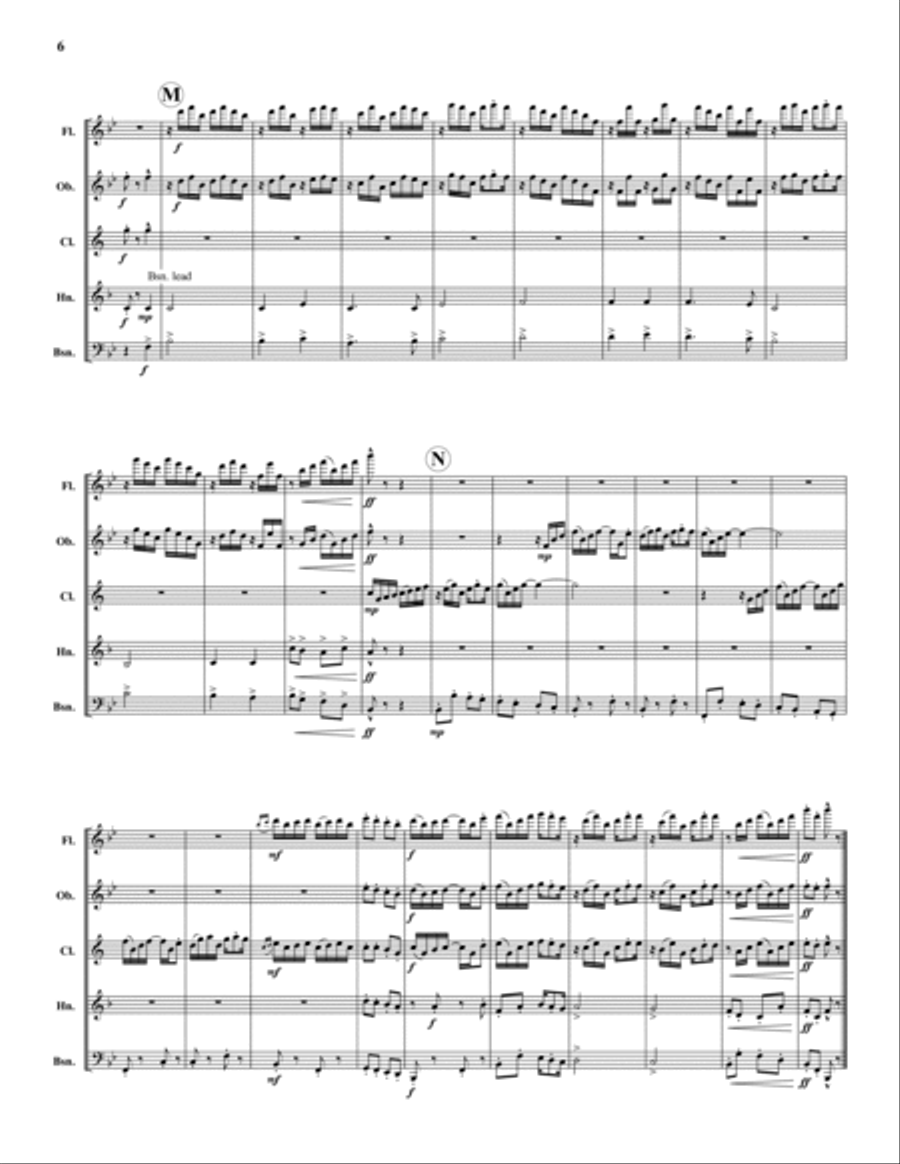 American Rag Woodwind Quintet scores gallery preview page 6