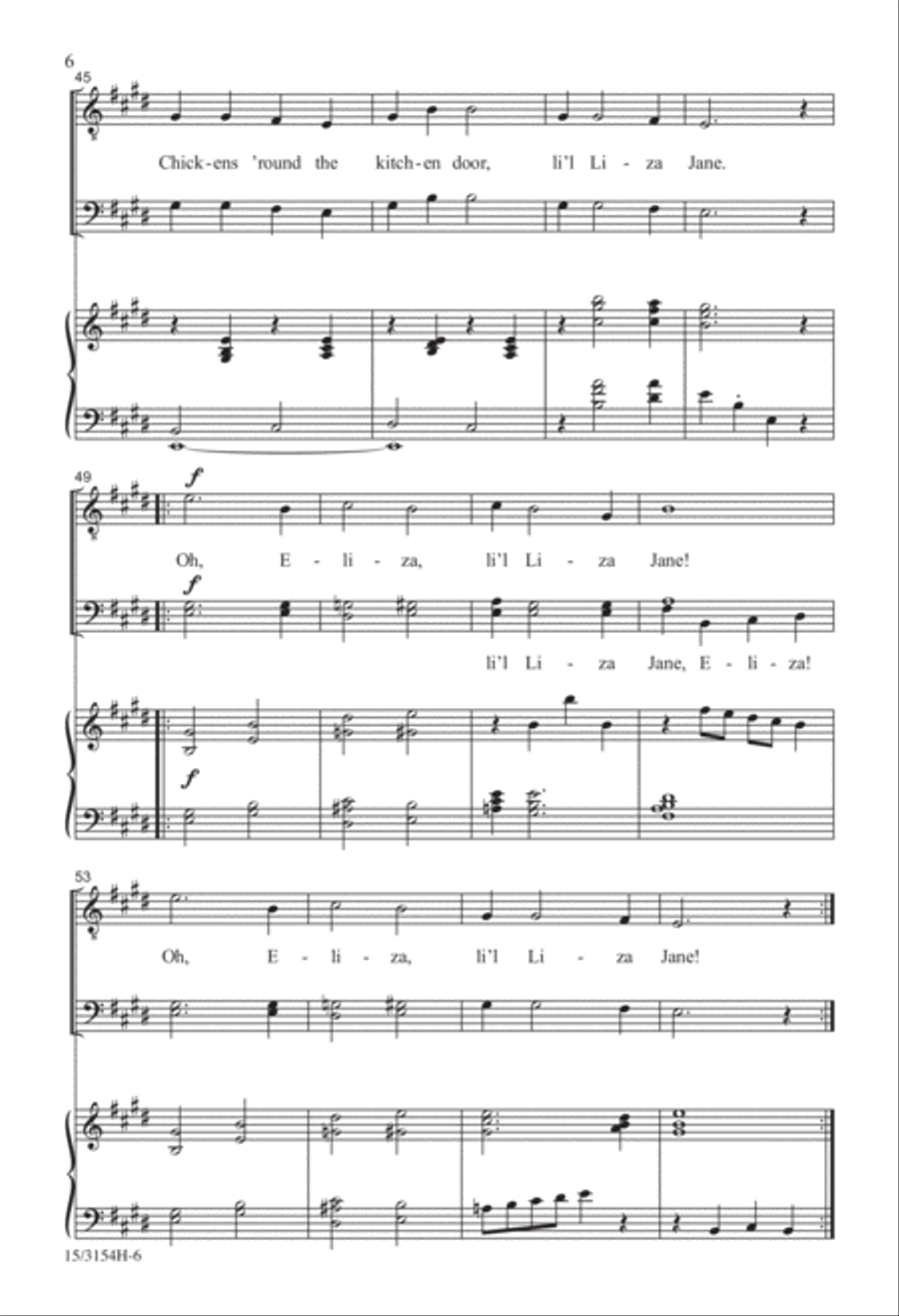 Li'l Liza Jane TTB scores gallery preview page 6