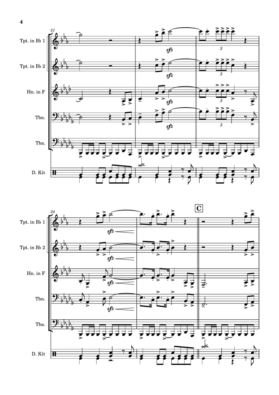 American Venom Brass Quintet scores gallery preview page 4