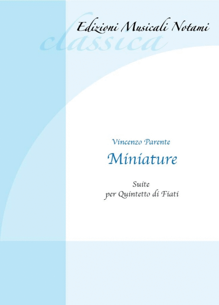 Miniature (per quitetto di fiati) Woodwind Quintet scores gallery preview page 1