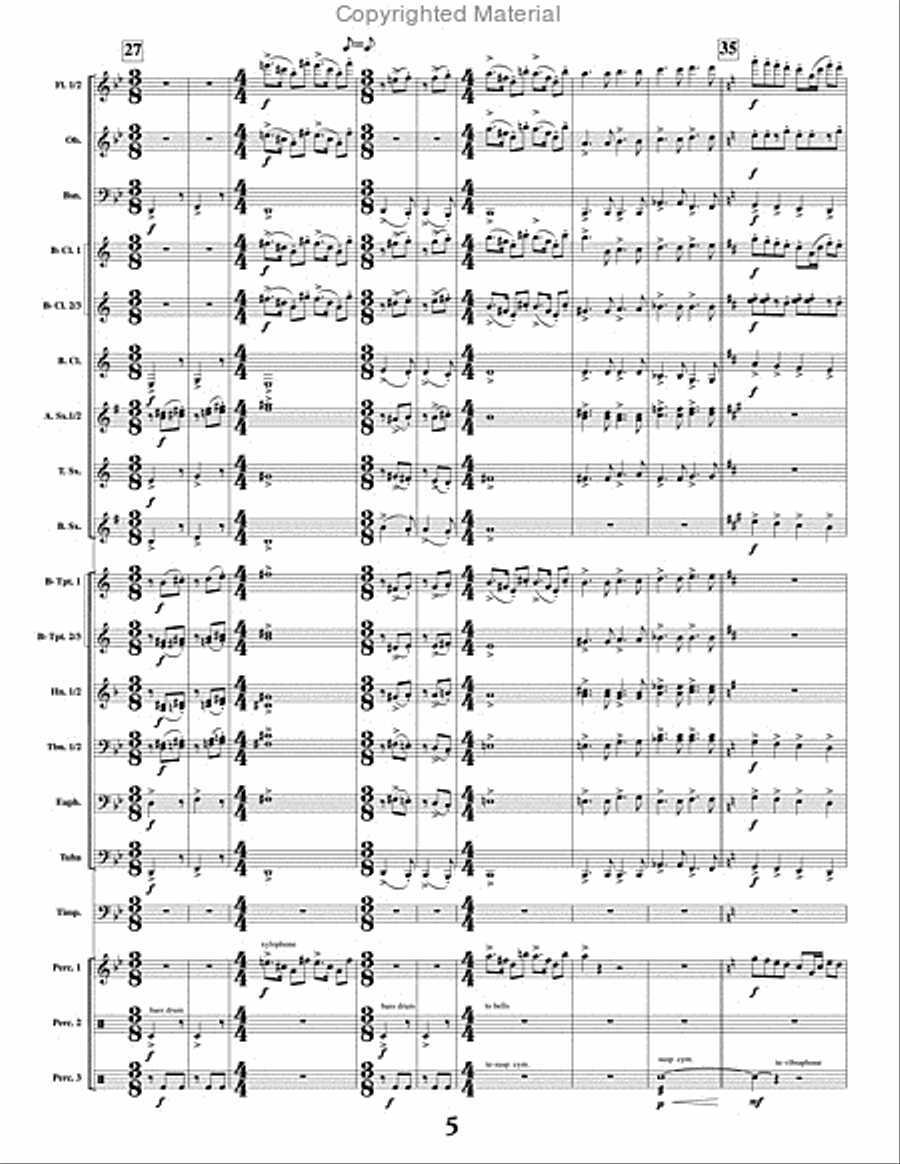 Foster's America Concert Band scores gallery preview page 6