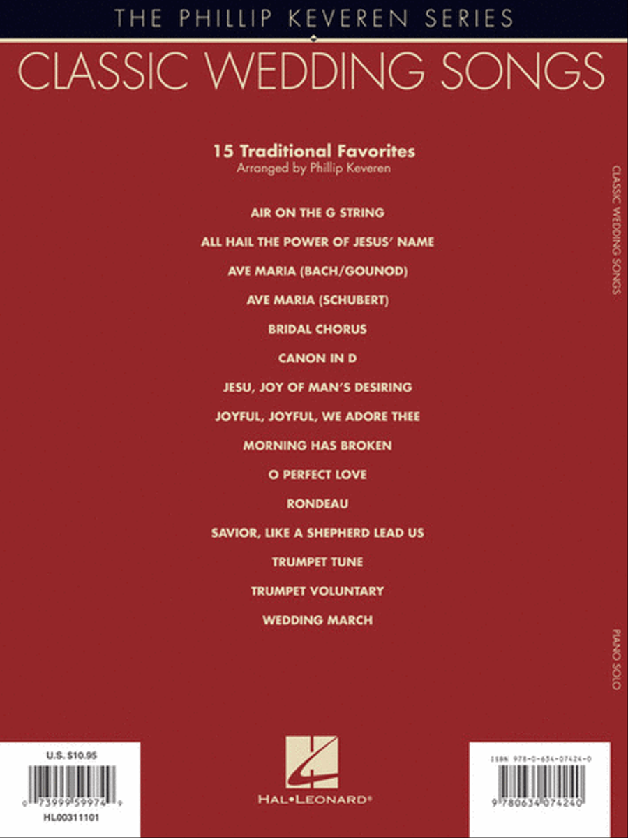 Classic Wedding Songs Classic Wedding Songs Piano Solo scores gallery preview page 7