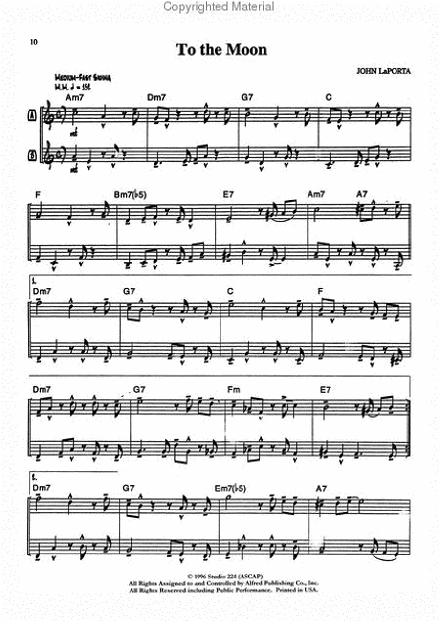 10 Easy Jazz Duets - C Edition Flute scores gallery preview page 3