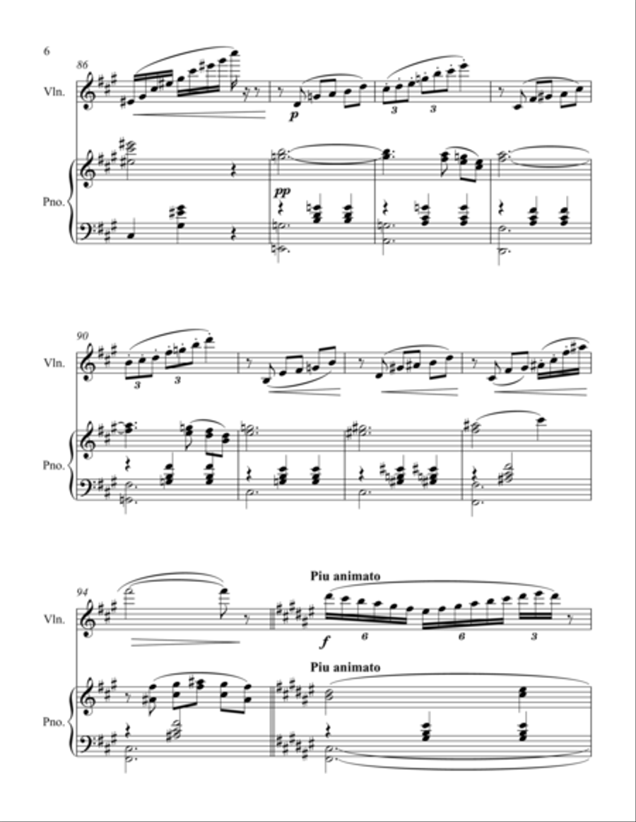 Adieu Adieu Violin Solo scores gallery preview page 6