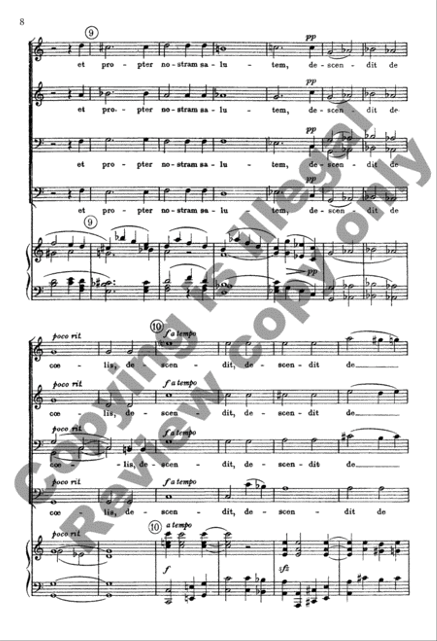Mass in A-Flat: Credo TTBB scores gallery preview page 9