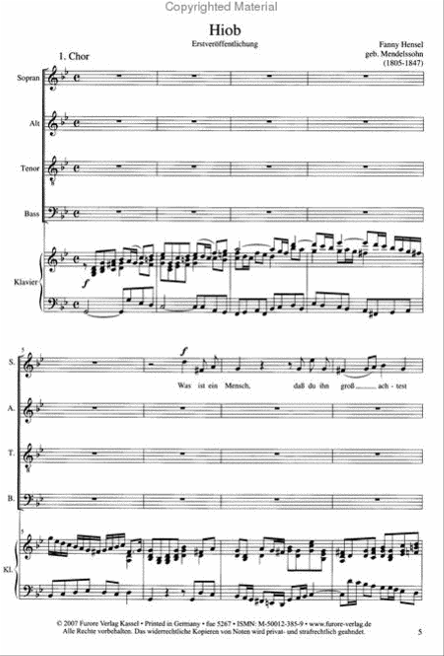 Hiob. Cantata Hiob. Cantata 4-Part scores gallery preview page 2