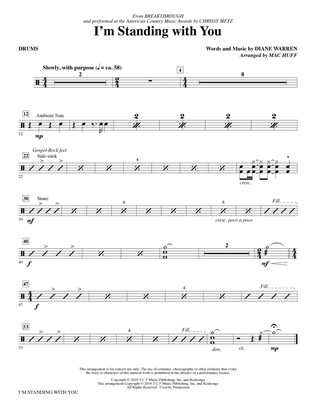 I'm Standing With You (from Breakthrough) (arr. Mac Huff) - Drums