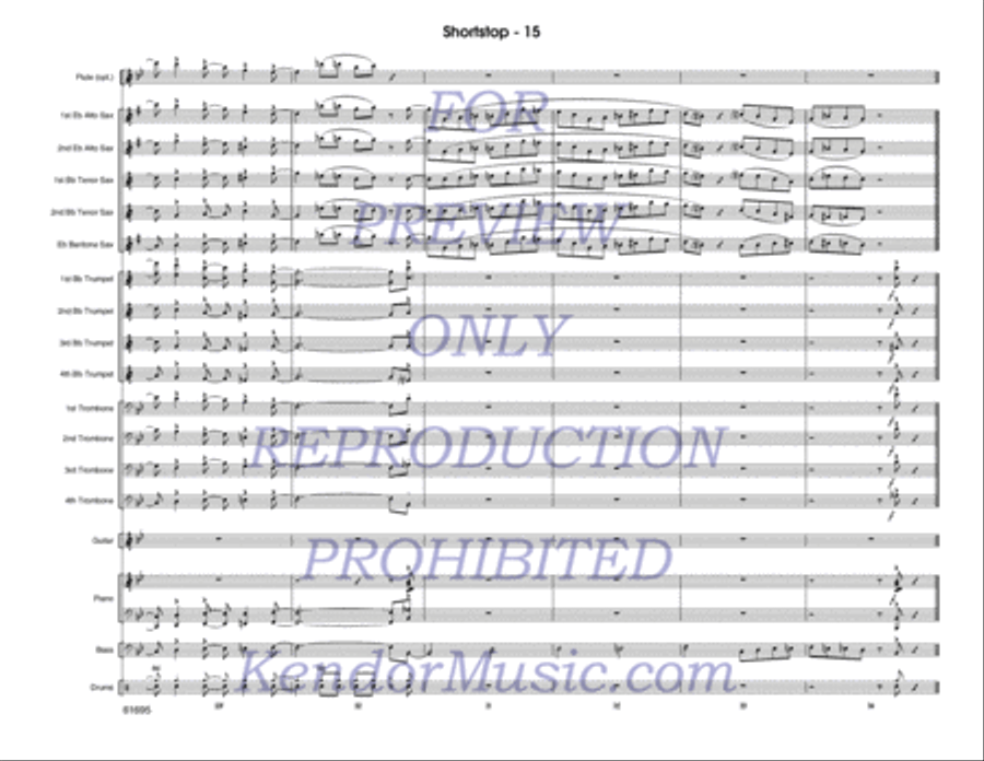Shortstop Jazz Ensemble scores gallery preview page 16