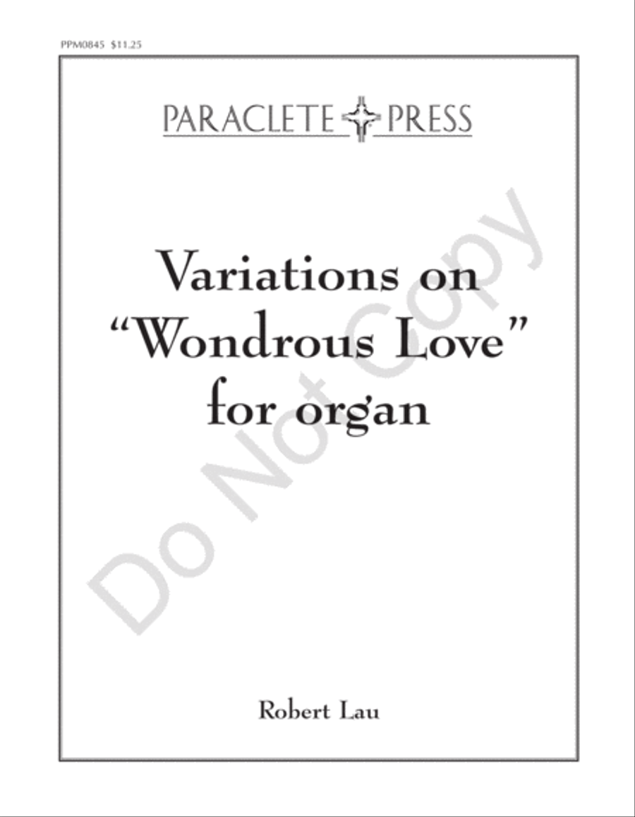 Variations On Wondrous Love Choir scores gallery preview page 2