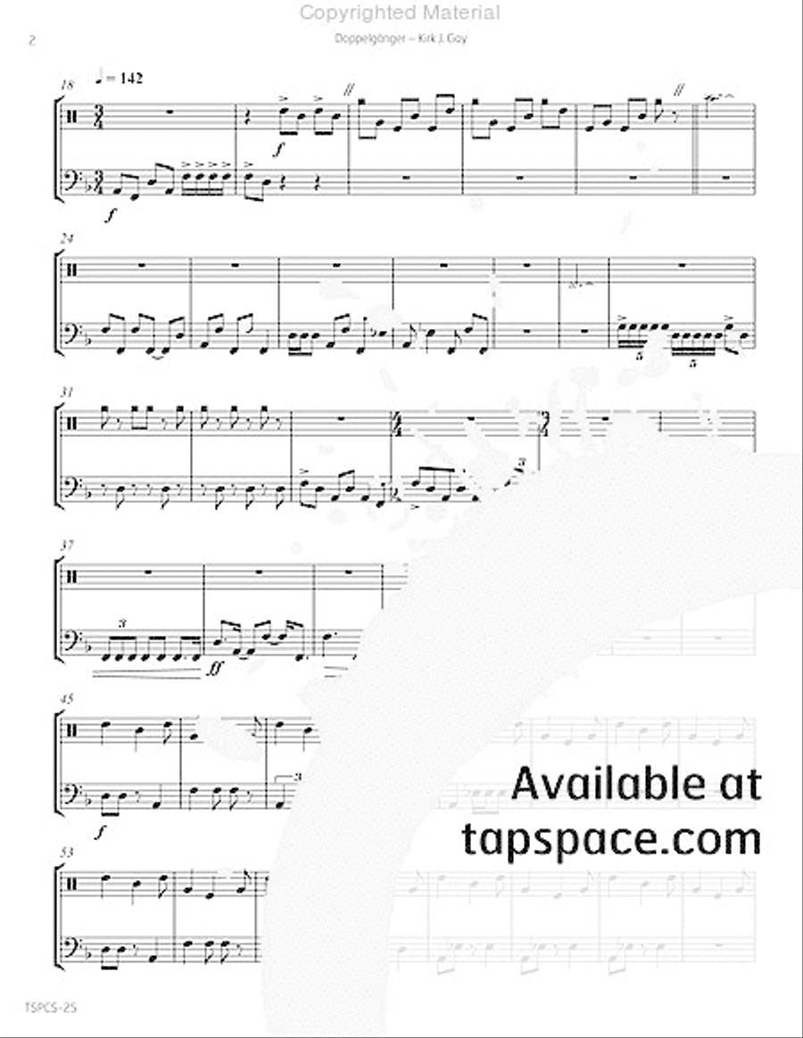 Doppelganger Doppelganger Percussion scores gallery preview page 5