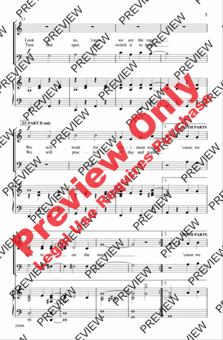 On the Stage On the Stage 3-Part scores gallery preview page 3