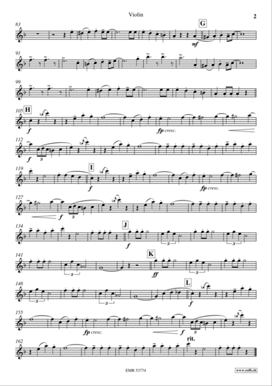 Hessen March Violin Solo scores gallery preview page 3