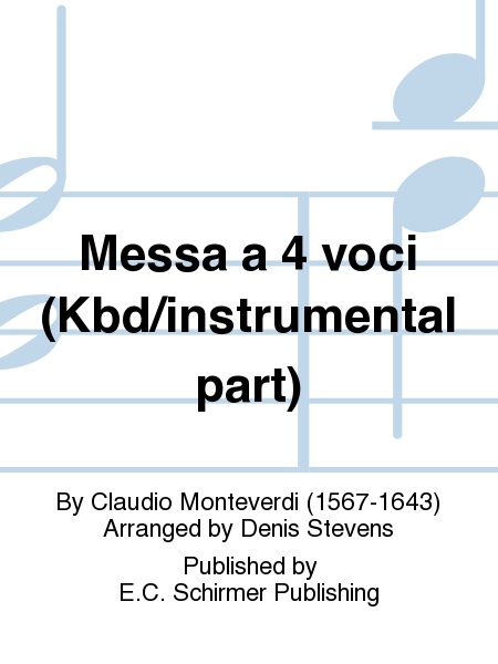 Messa a 4 voci (Keyboard/Instrumental Part)